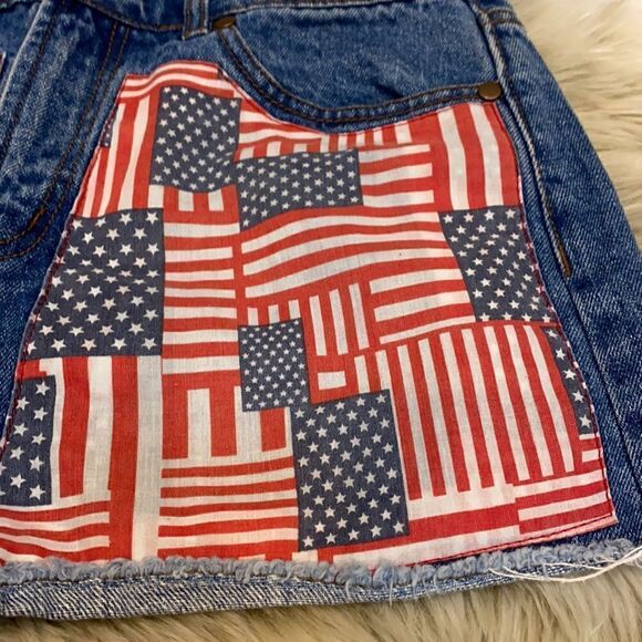 American flag Fourth of July Jean shorts - Picture 2 of 8